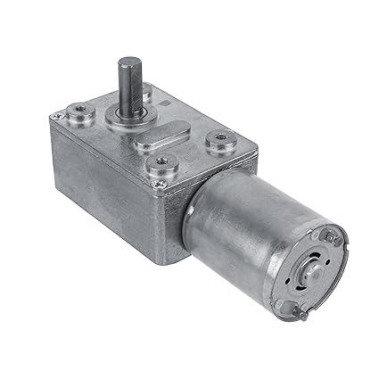 DC 12V Gear Box Motor, CW/CCW Reversible High Torque Worm Geared Motor (40RPM)