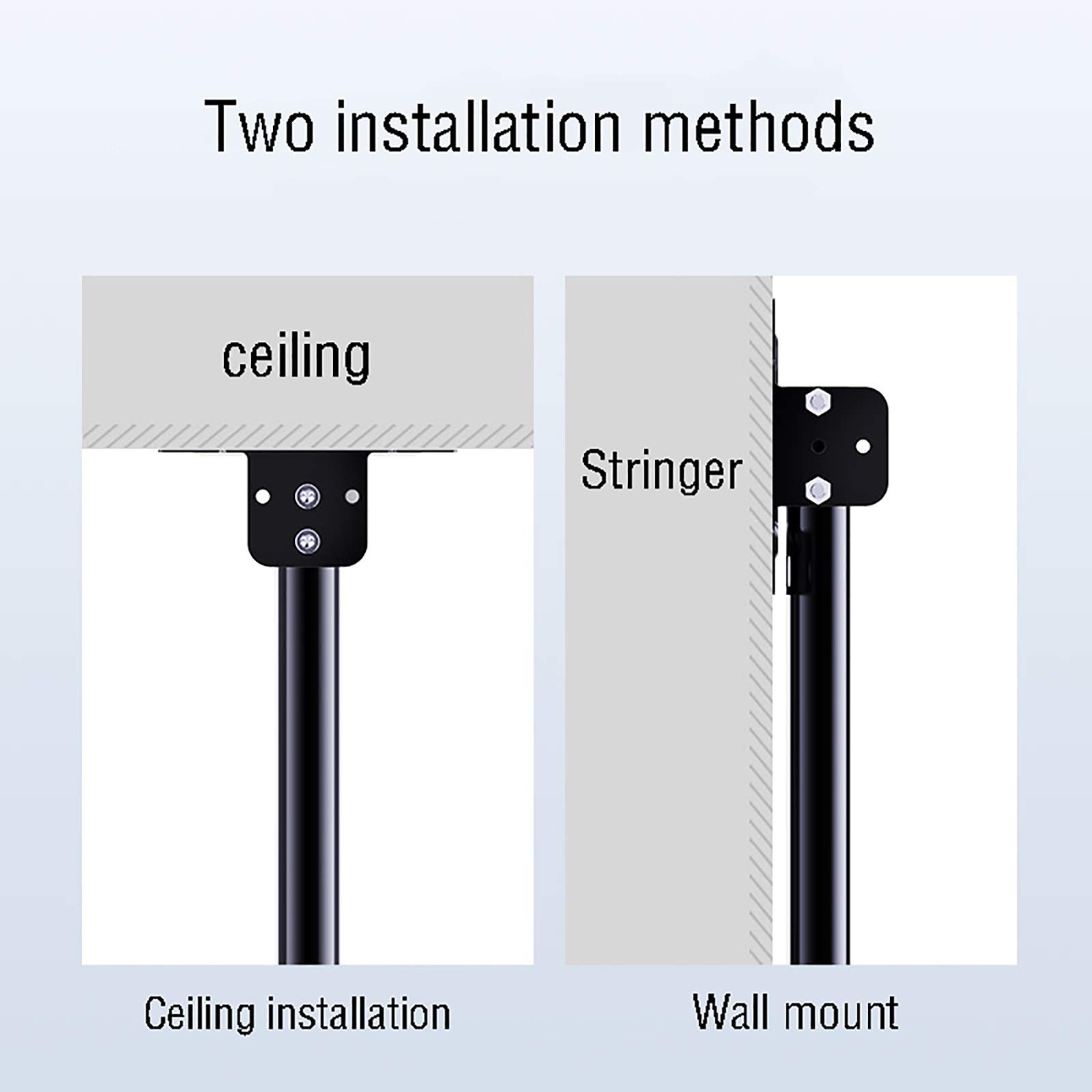 Soporte de techo para TV, soporte giratorio de inclinación ajustable para televisores de pantalla plana de 32 a 65 pulgadas, soporta hasta 140 libras, ideal para instalación en techo