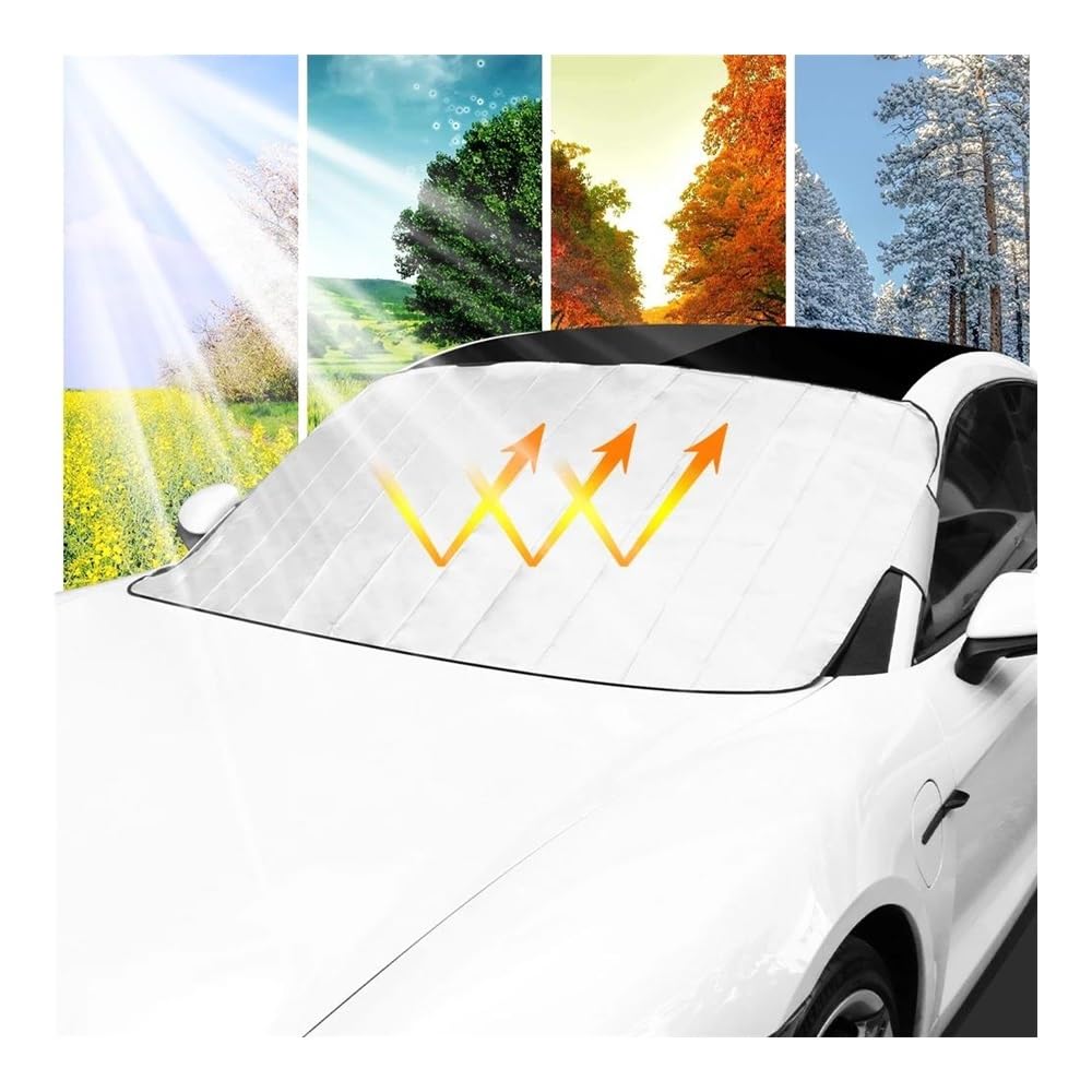 Couverture Pare-Brise Voiture Couverture Universelle De Pare-soleil Pare-brise De Voiture Couverture De Neige De Pare-brise Avant Accessoires Automobiles Pour Ford Pour Focus Bache Pare-Brise