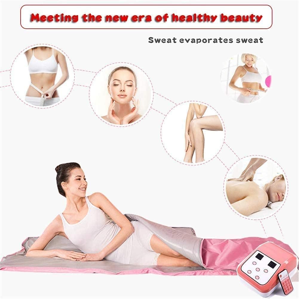 Manta de sauna de infrarrojos lejanos, manta de calefacción de sauna Oxford, pérdida de peso, moldeador de cuerpo, terapia de desintoxicación profesional, máquina de belleza