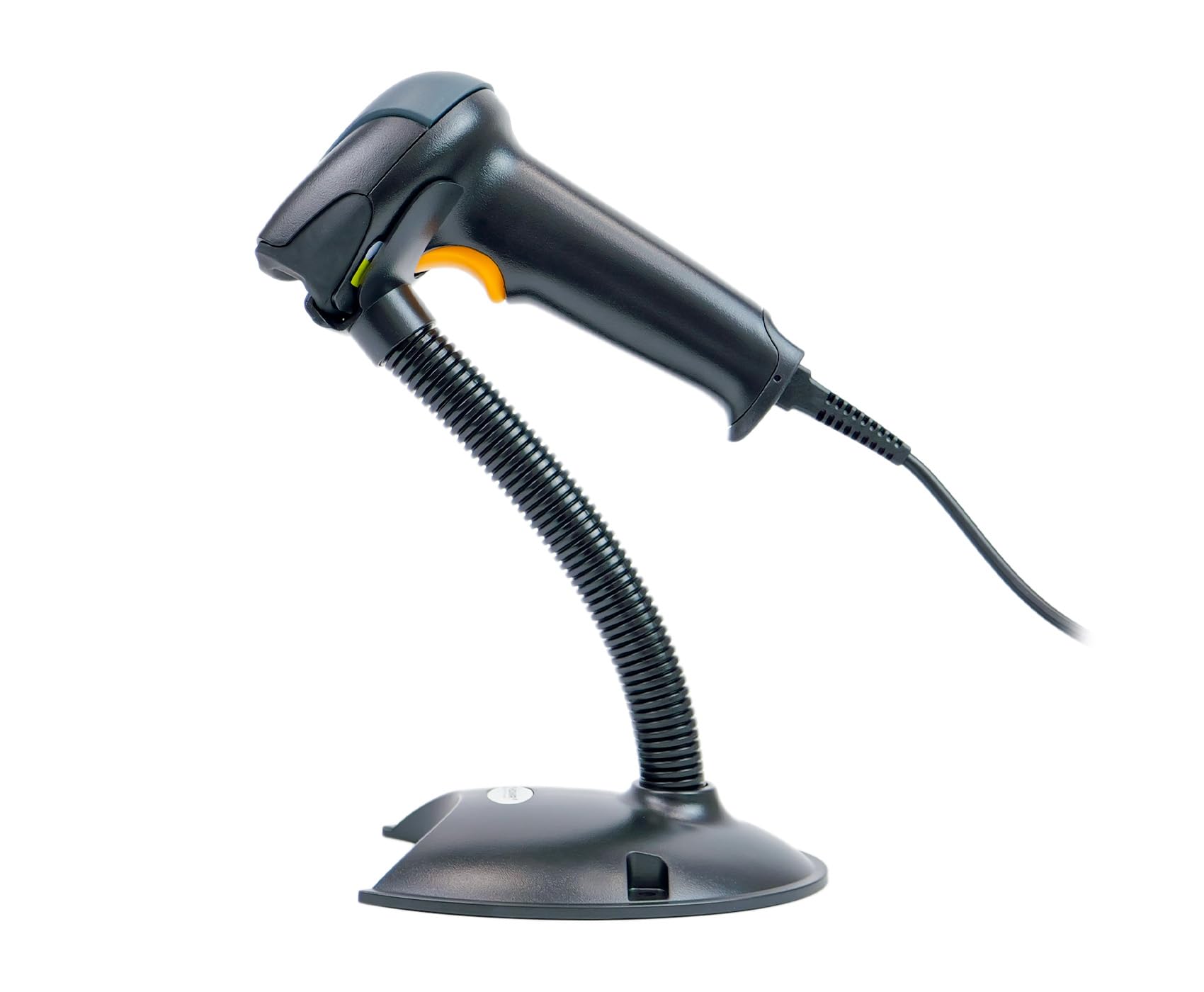 HDWR HD29A Barcode-Scanner mit Standfuß, USB, automatisches Scannen | Funktionstasten, Präfix und Suffix, automatisches Freihand-Scannen im Standfuß, schnelle Codelesung