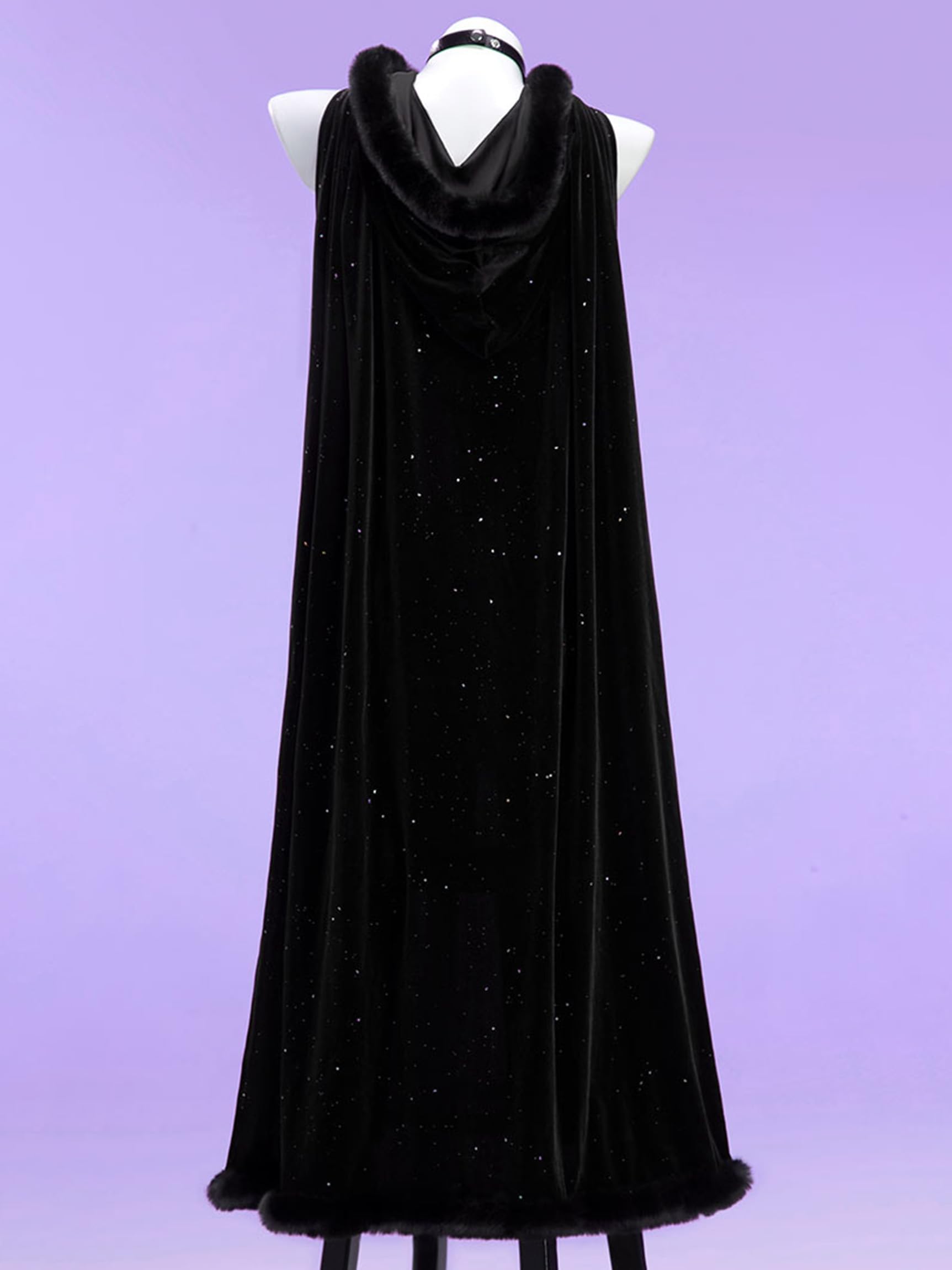 MEOWCOS Women's Bodysuit Queen Cosplay Costume Halloween Christmas Bodysuit Cape Set with Crown Cloak Gloves Socks