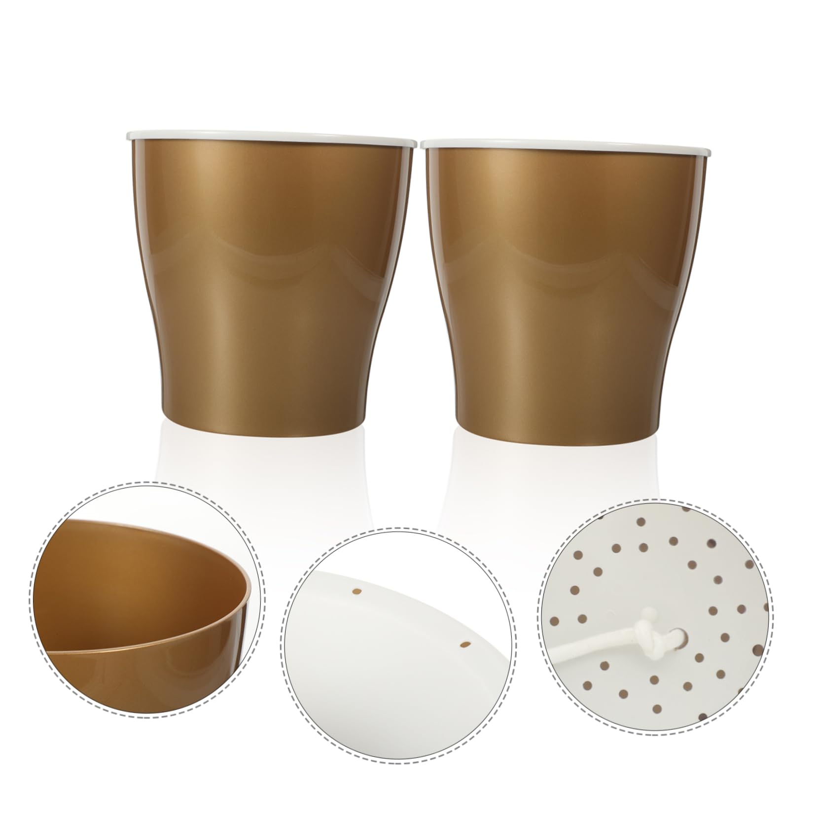 2pezzi Vaso Autoirrigante Plastica Portavaso Creativo Per Piante Con Di Riserva Design Chic Per Giardinaggio Casa Argento