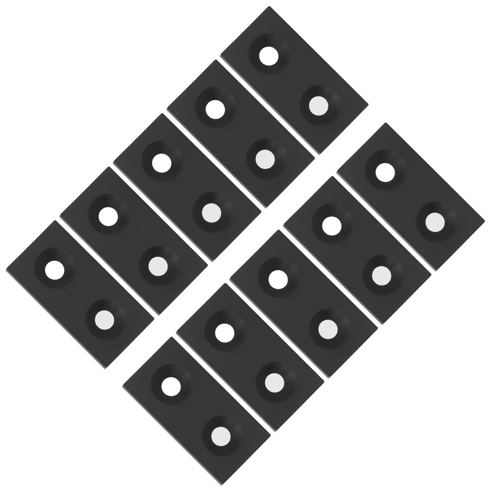 Ubersweet® Aluminum Profile End Cap, Profile End Cover Non Fading Anodized 3060 10Pcs for Robot Projects for 3D Engraving Machines(Black)