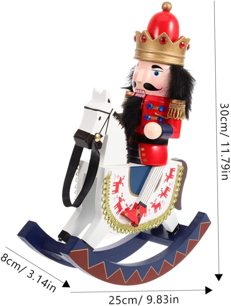 Wooden Nutcracker Soldier Decoration Classic Christmas Nutcracker Puppet Ornament for Tabletop and Home Ornament for Festive Holiday Decor