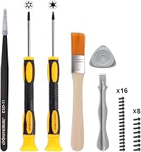 eXtremeRate T6 T8H Screwdriver Set Opening Tools Repair Kits for Xbox Series X/S, Elite 2 Core, Xbox One, Xbox One Elite, Xbox One S/X Controller w/Spare Screws Tweezers Prying Tool & Cleaning Brush