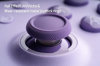 8Bitdo Ultimate 2C Hall Effect Joysticks and Hall Triggers Wireless Controller for Windows PC and Android, with Remappable L4/R4 Bumpers, Turbo function & Rumble vibration (Purple)