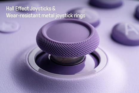 8Bitdo Ultimate 2C Hall Effect Joysticks and Hall Triggers Wireless Controller for Windows PC and Android, with Remappable L4/R4 Bumpers, Turbo function & Rumble vibration (Purple)