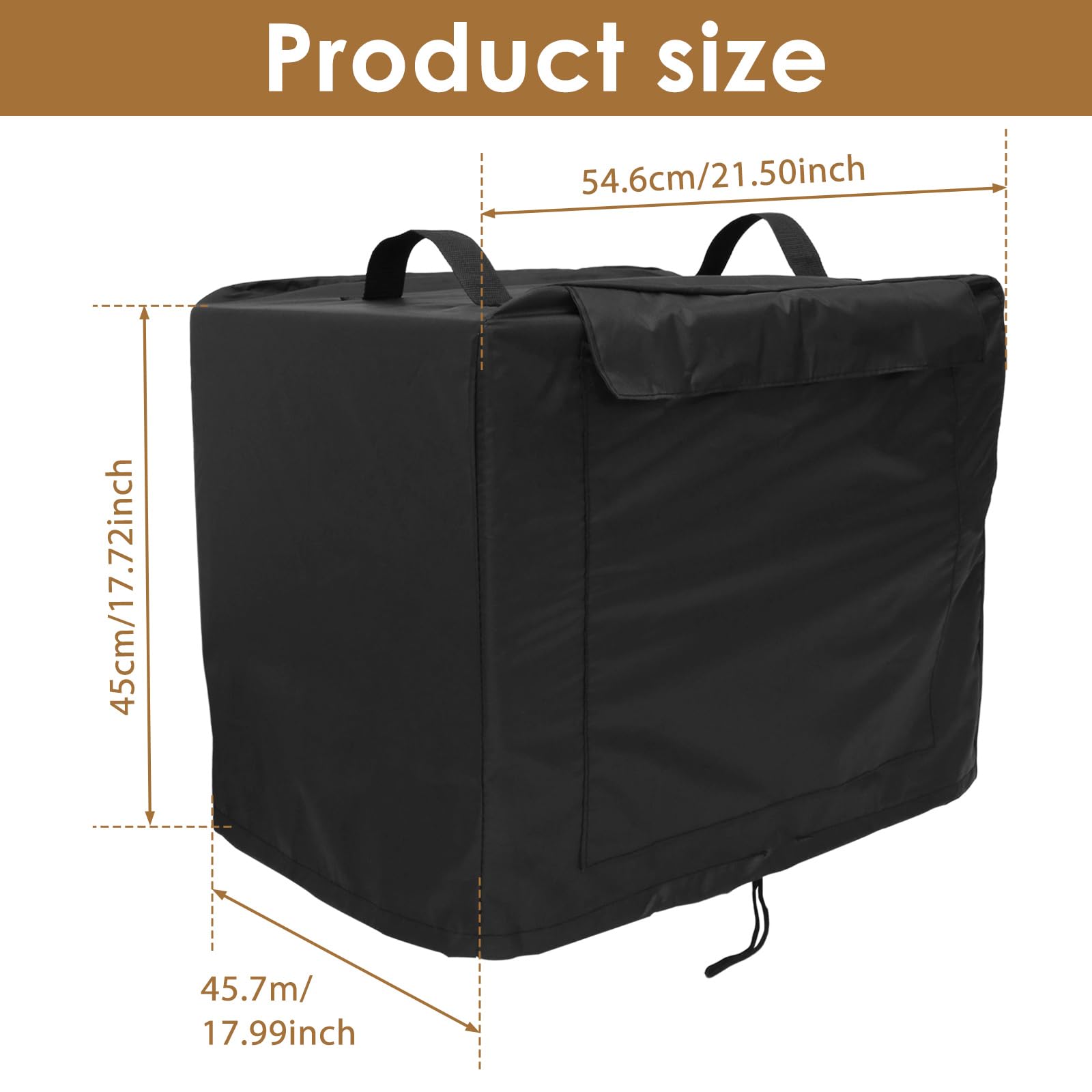 Housse de protection étanche Oxford 420D pour trancheuse commerciale 54,6 x 45,7 x 45 cm