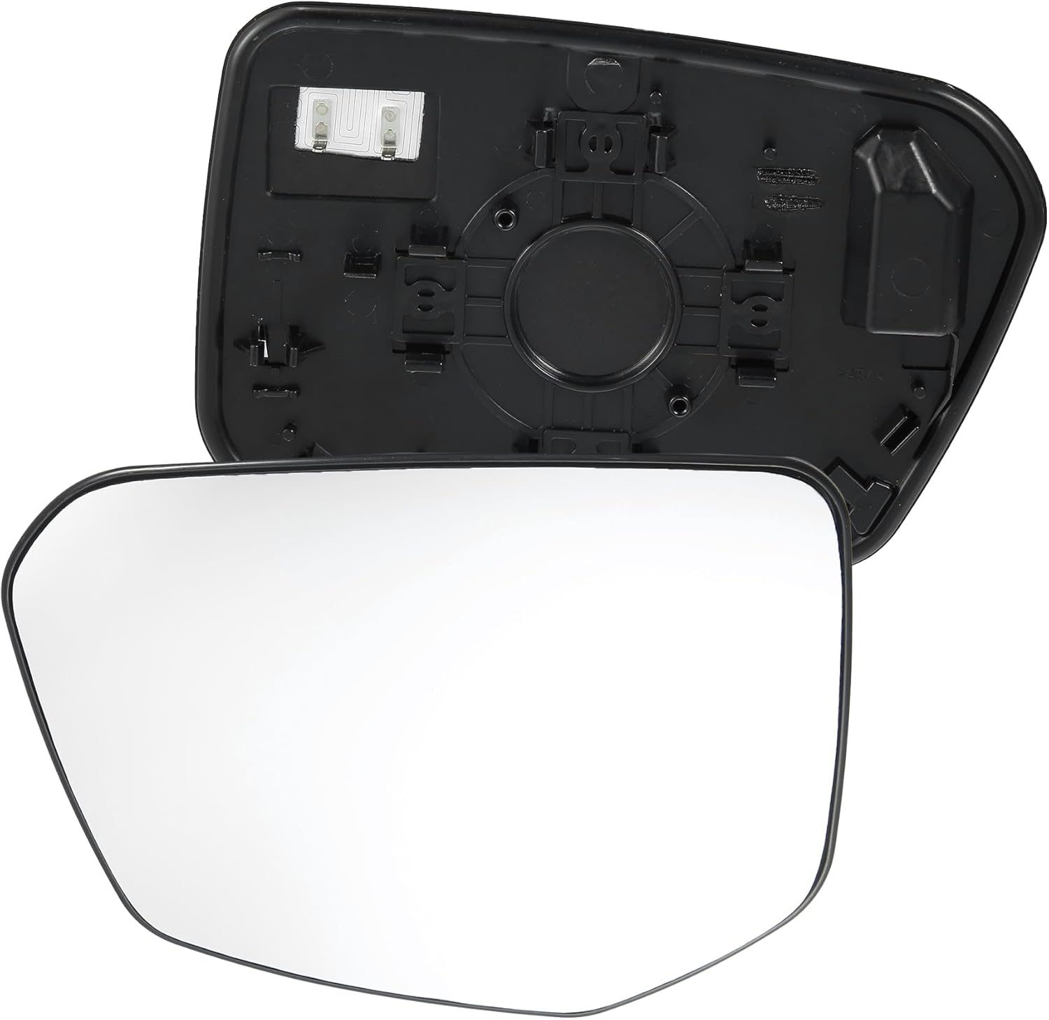 X AUTOHAUX Car Rearview Left Driver Side Power Heated Mirror Glass Replacement W/Backing Plate for Honda Civic 2016-2021, for Honda Envix 2018-2022, for Honda Crider 2019-2022