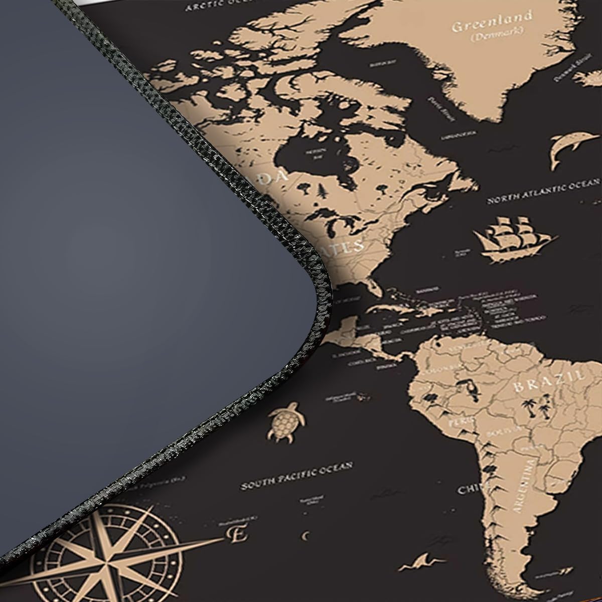 Mouse Pad Gamer Profissional Grande Confortavél Anti Derrapante 90x40 - Mapa Mundi Mouse Pad Gamer Profissional Grande Confortavél Anti Derrapante 90x40 - Mapa Mundi