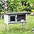Pawhut Wooden Rabbit Hutch Guinea Pig Hutch Bunny Cage Backyard Built in Tray Openable Asphalt Roof Small Animal House 86 x 45 x 70 cm