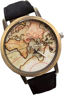 1 Peça Relógio Mostrador De Mapa Relógios De Moda Para Relógio Casual Dimond Relógio Numeral Relógio Mapa Do Mundo Relógio De Diamante Pulseira De Relógio Relógio