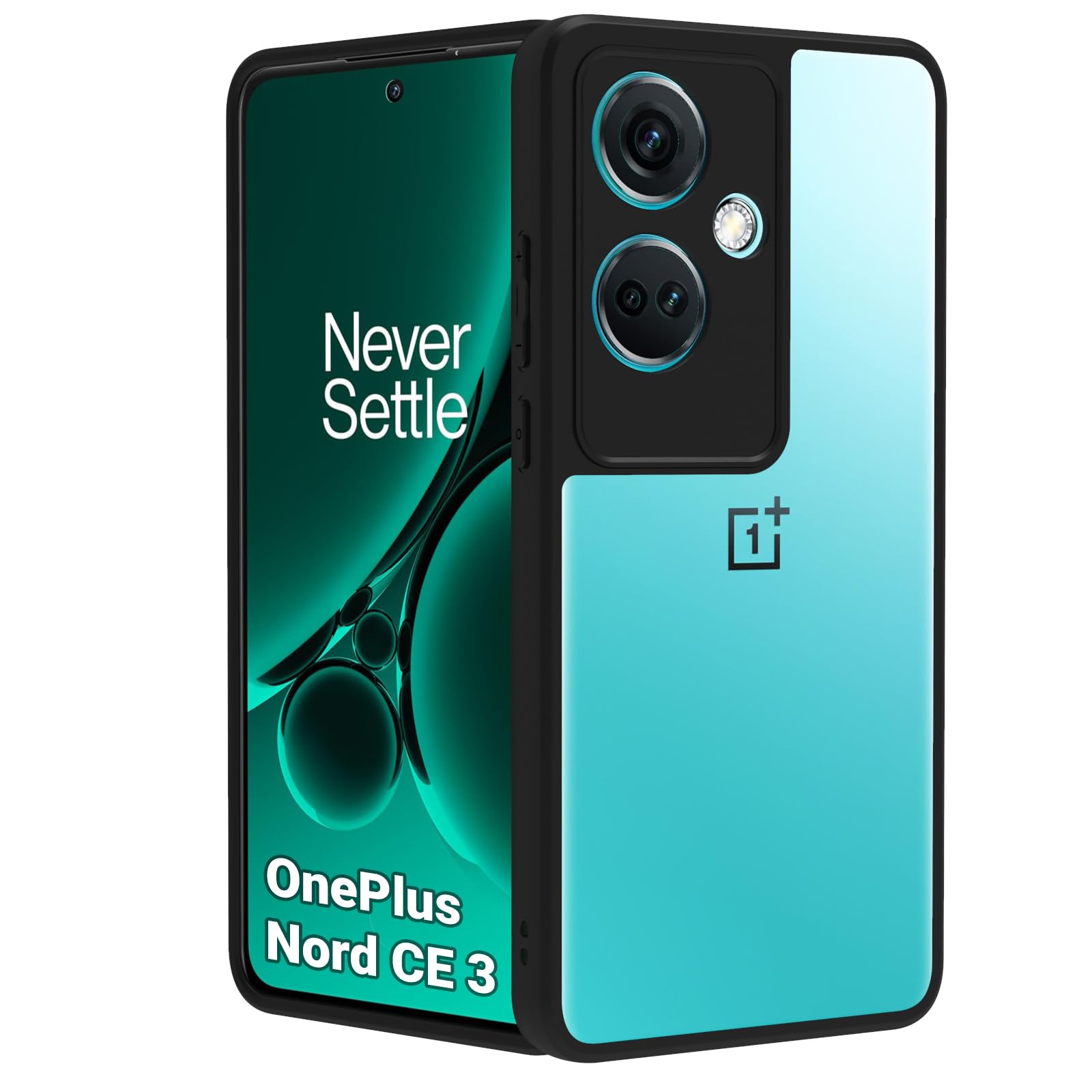RIGGEAR Shockproof Sleek Hybrid Armor Back Cover Case Compatible with OnePlus Nord CE 3 5G (Transparent PC + TPU) (B0CFG2B9NH) Amazon Price History, Amazon Price Tracker