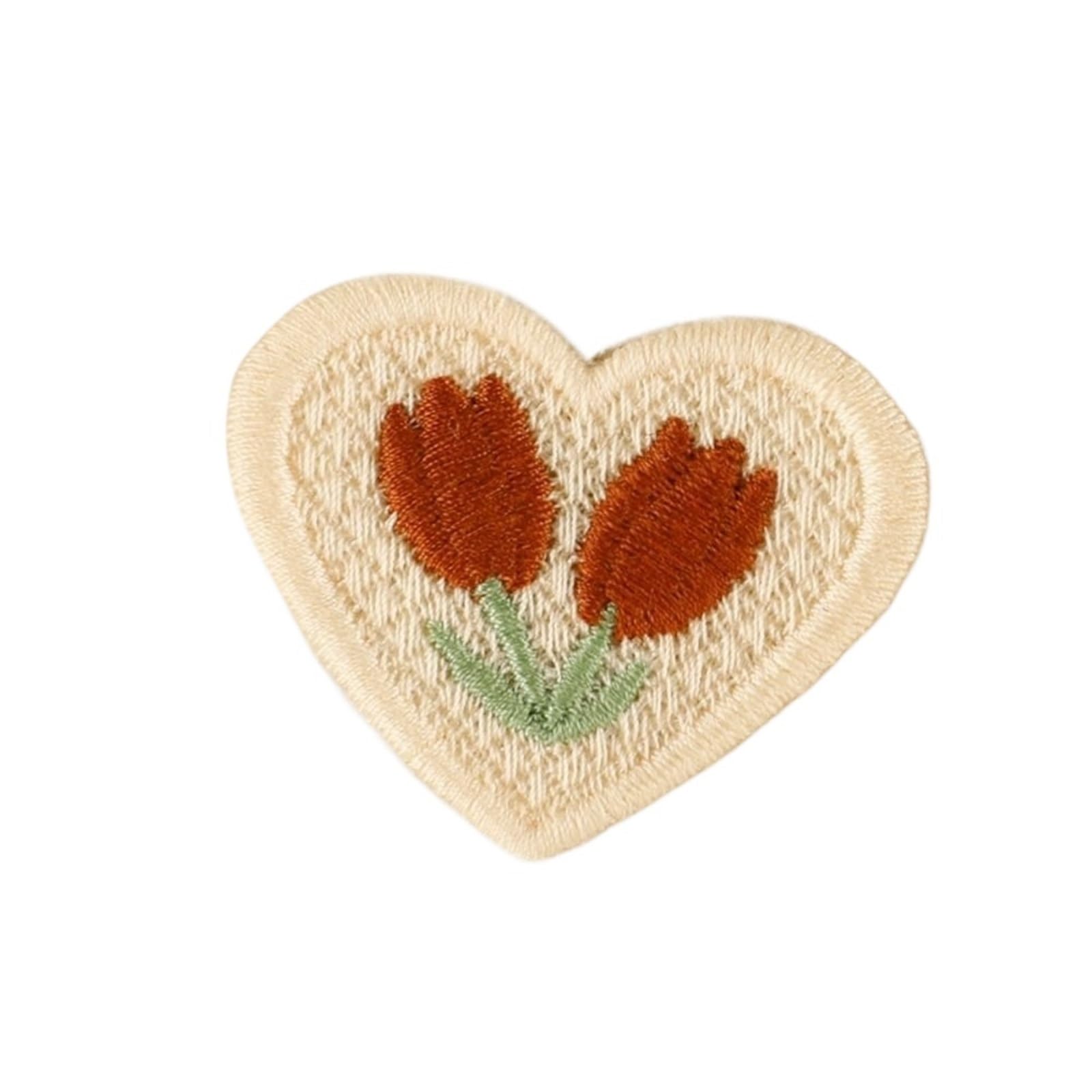 Wtaxbh Color2 Iron On Patches 3Pc Fashion Cherry Flower Lace Clothing Patches Multifunction Embroidered Fabric Patch Sew-On Diy Applique Accessories(Color2)