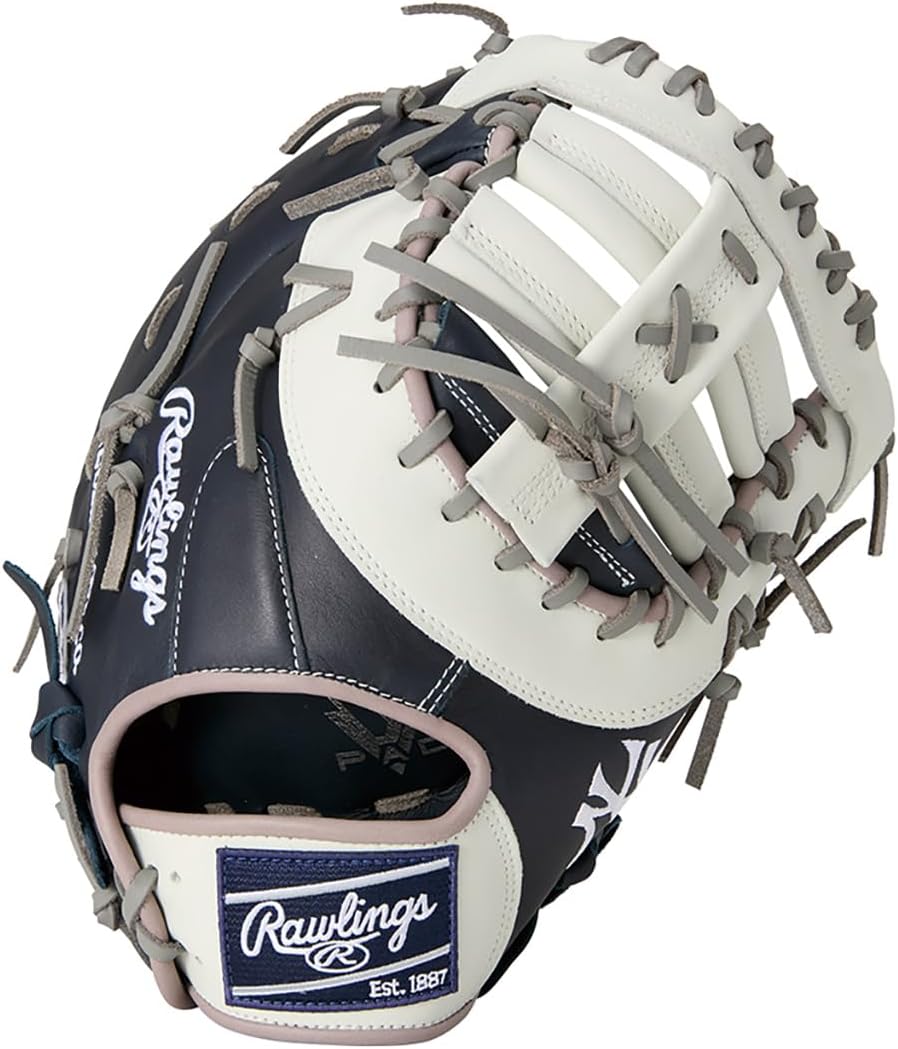 Rawlings Baseball Glove Soft Adult Hyper TECH MLB Team GR5HTMM53 Yankees [First] Size 11.75 *Left Hand Throw (Right Handed)