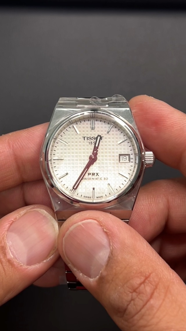Watch Tissot PRX Powermatic 80 35mm MOP Dial Watch on Amazon Live
