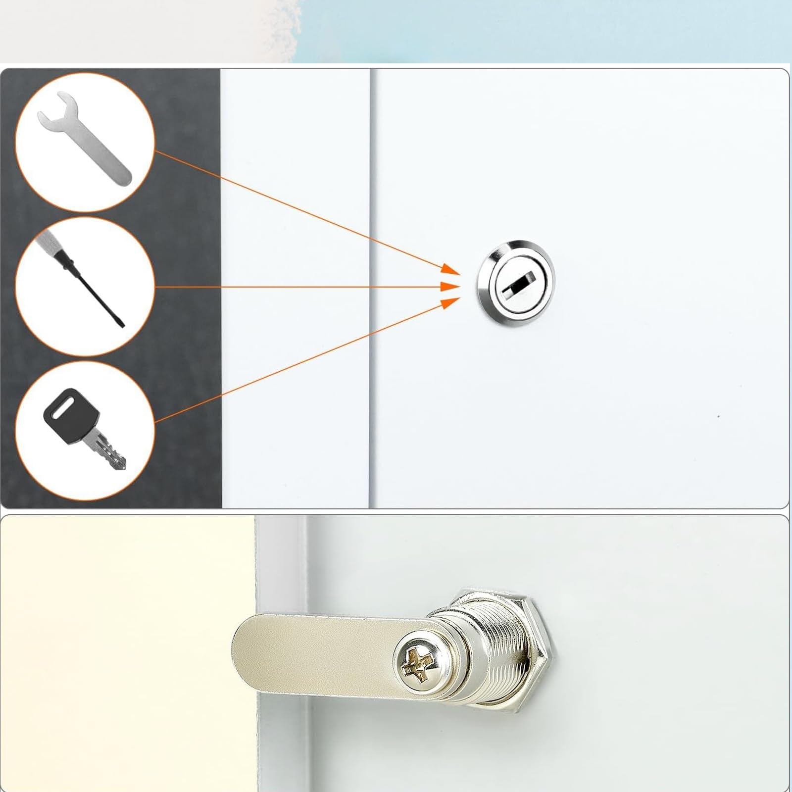 Porta d'accesso a tubi, portello di ispezione sottotetto, porta ad accesso in alluminio, telaio in alluminio, con chiusura a scatto, per impianti idraulici ed elettrici (nero, 50 x 55 cm)