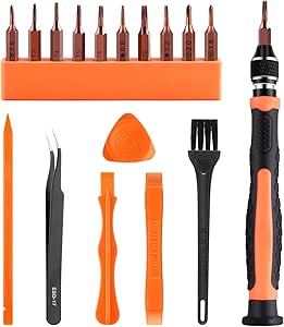 ASTARON 17 in 1 Screwdriver Set for MacBook, Repair Tool Kit with T3 T4 T5 T6 T8 P2 P5 PH000 Ph00 Y00 Magnetic Torx Bit &amp; Opening Tool for Laptop, MacBook Air and Pro, Xbox, PS4