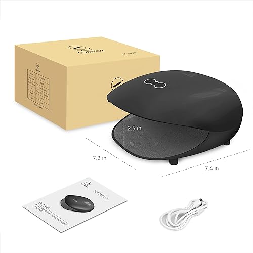 Miniatura 9 de COMFIER Masajeador de manos inalámbrico con calor, 3 niveles de compresión y calefacción, máquina masajeadora de manos recargable para túnel