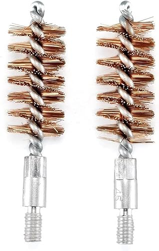 Magitoch Pistola de mano de bronce con orificio de cerdas cepillo de limpieza para pistola de rifle escopeta 17 220219in 300300in 3570354in 40 45