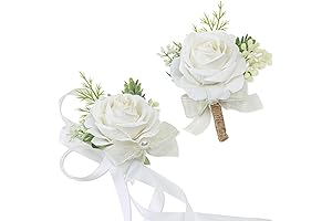 CEWOR Corsage and Boutonniere Set: Elegant Wedding Adornments