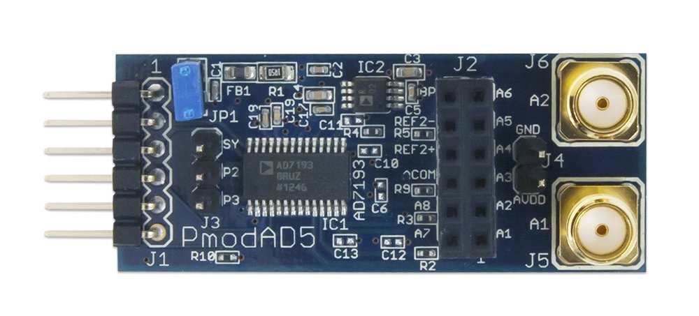 Digilent Pmod AD5: 4-Channel Analog to Digital Converter