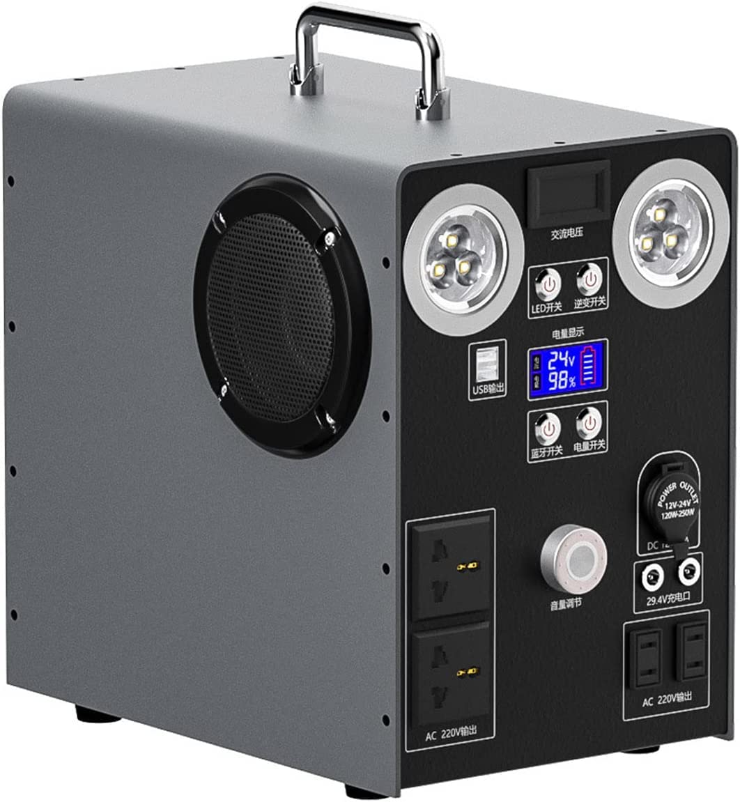 XINDONG 1087Wh Solar Generator Portable Power Station with Solar Input 1000W Pure Sine Wave AC Outlet for Emergency Outdoor Camping (Color : 110v/1000w~087wh)