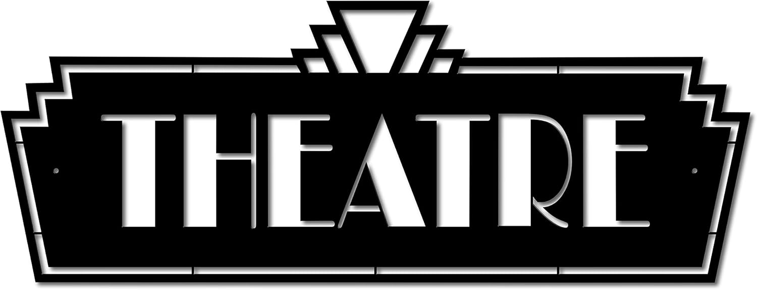 Theatre Metal Sign by Lewis Design Company | 14 gauge Powder Coated Steel
