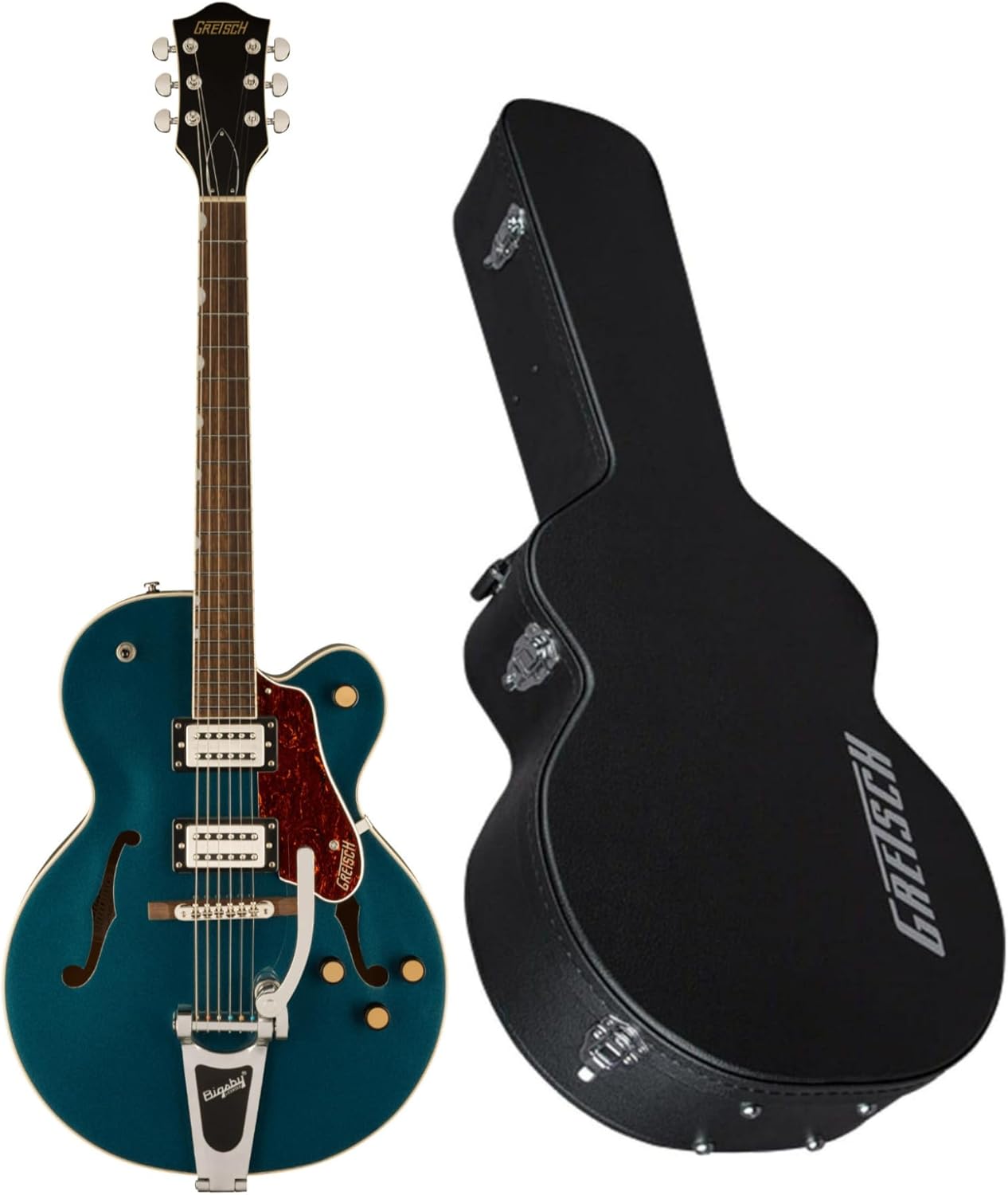 Custodia Per Chitarra Gretsch G2420T Streamliner - Case Per Chitarra Elettrica Hollow Body, Nero Retro - Foto 6