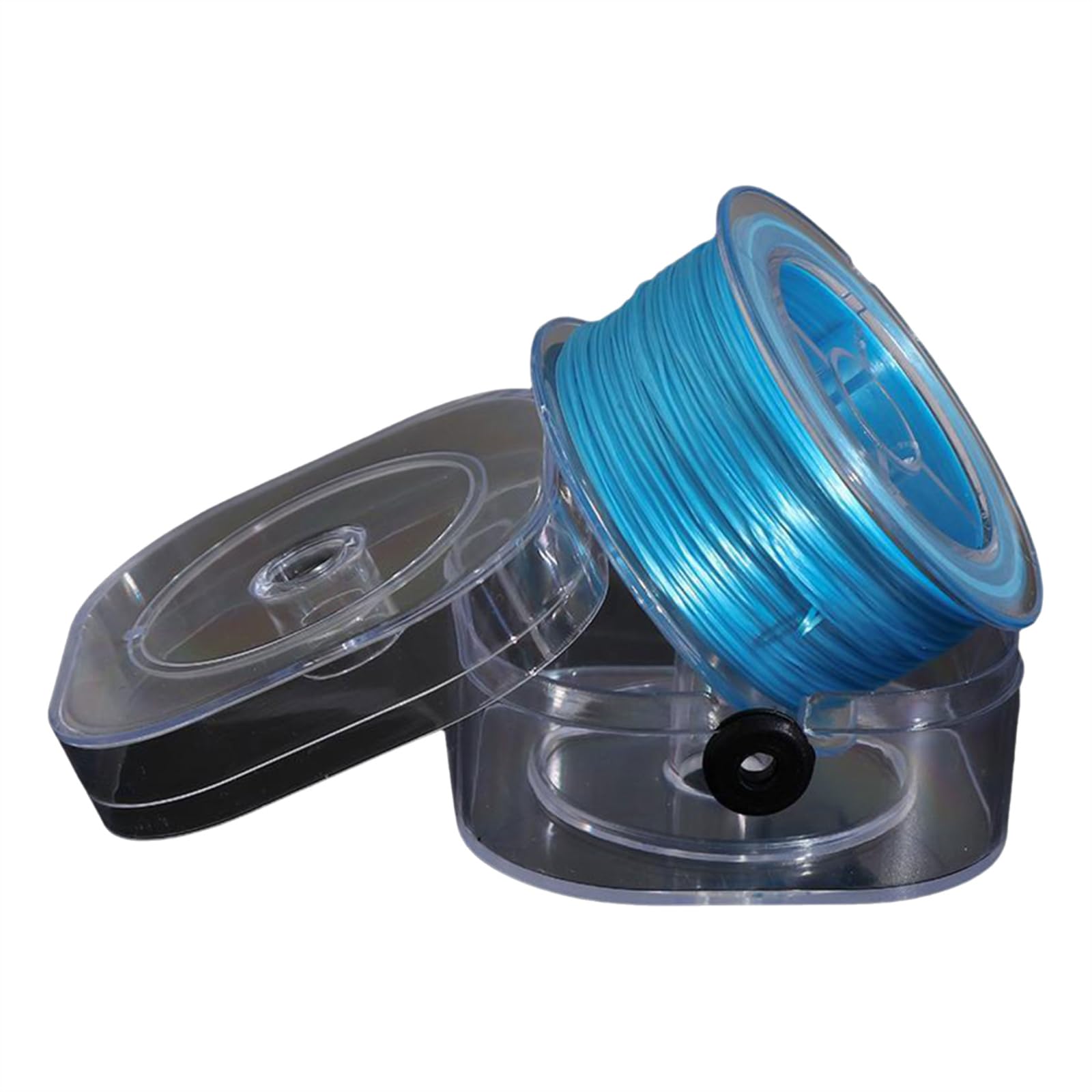 Buxuaaaa Blue 100M Elastic String Bracelets Thread Flat Stretchy String For Bracelets, 0.7Mm Beading Cord Elastic Thread Making Supplies