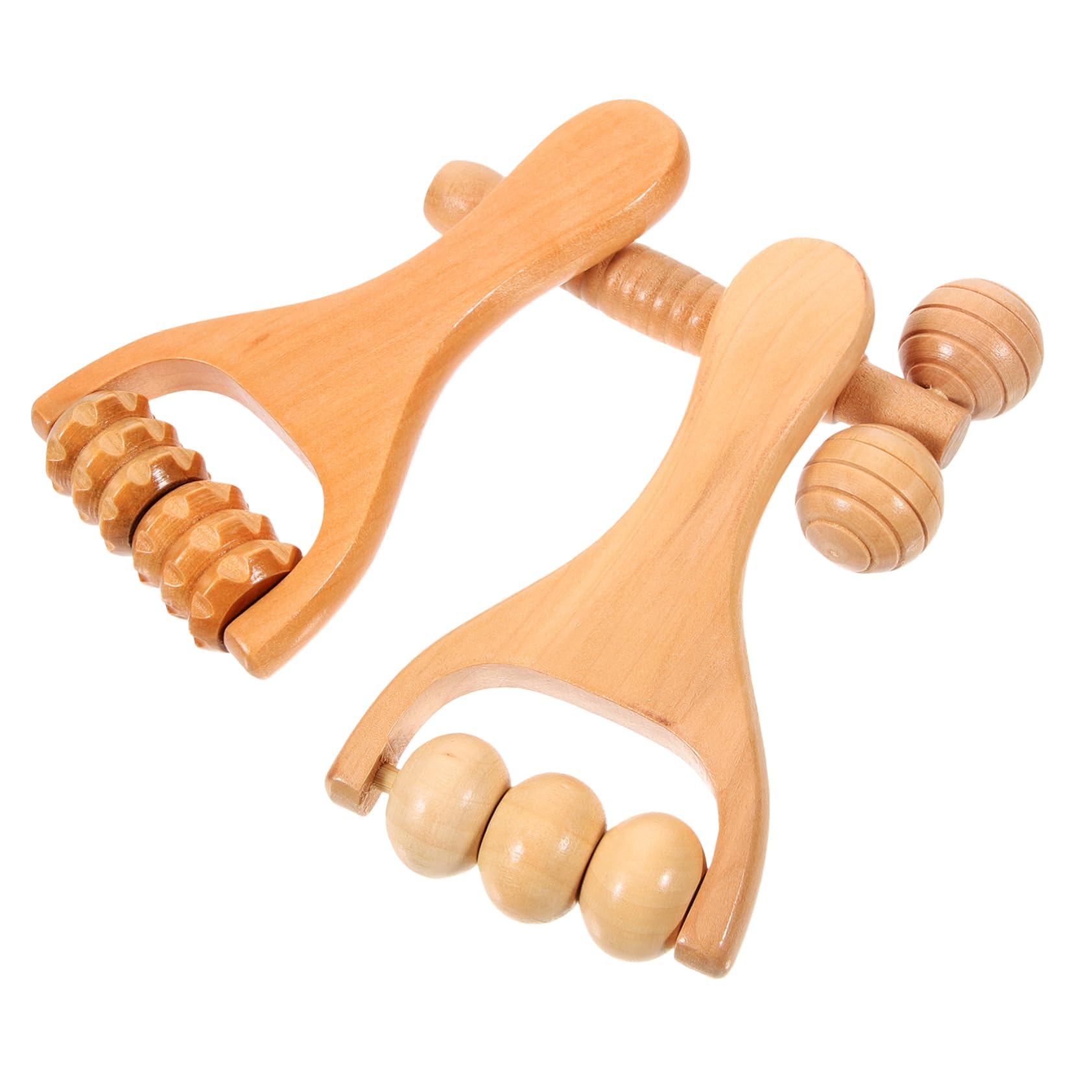 Ipetboom 15piezas Rodillo De Masaje De Madera Para Espalda y Pies De Masaje Para Relajación Masajeador De y Para Casa y