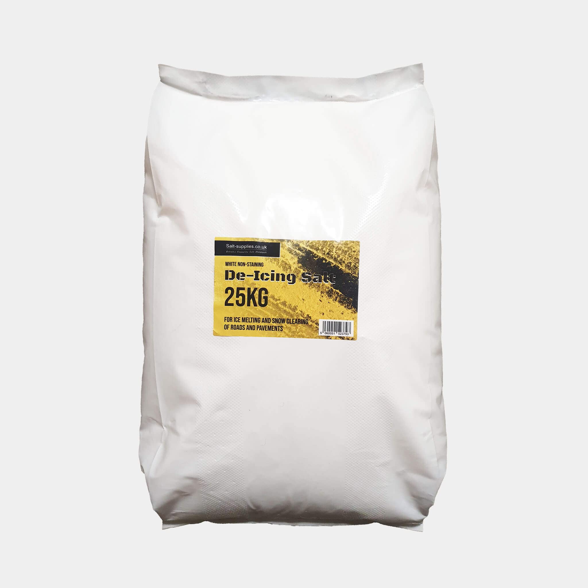 Buy 25 Kg White DeIcing Grit Rock Salt Perfect for Ice Snow Melting