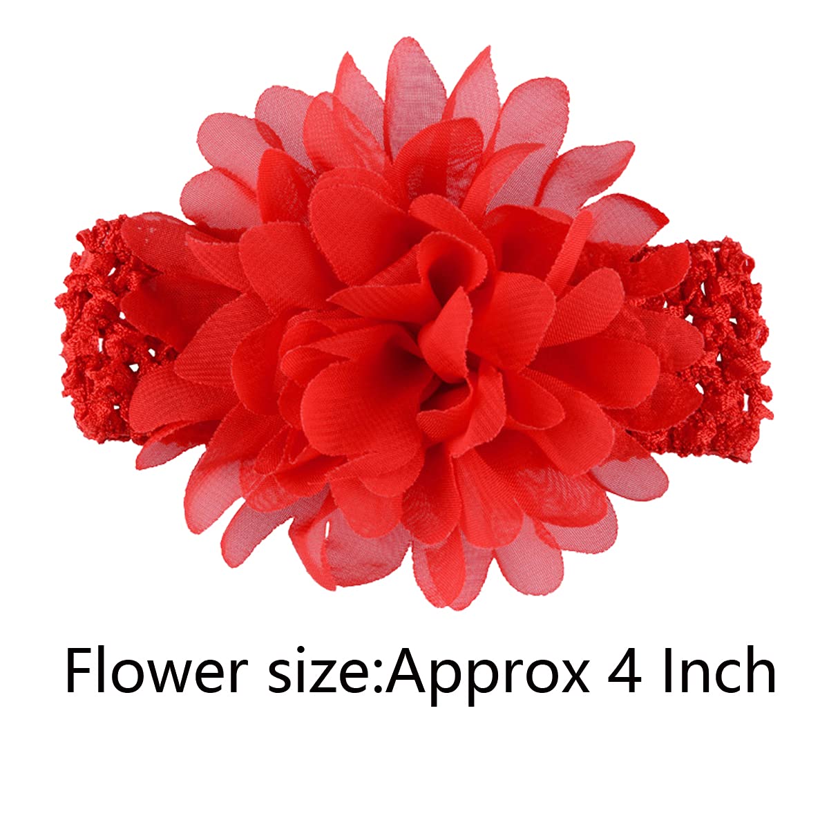 WillingTee 20pcs Baby Girls Headbands Chiffon Flower Soft Stretchy Hair Band Hair Accessories for Baby Girls Newborns Infants Toddlers and Kids : Baby