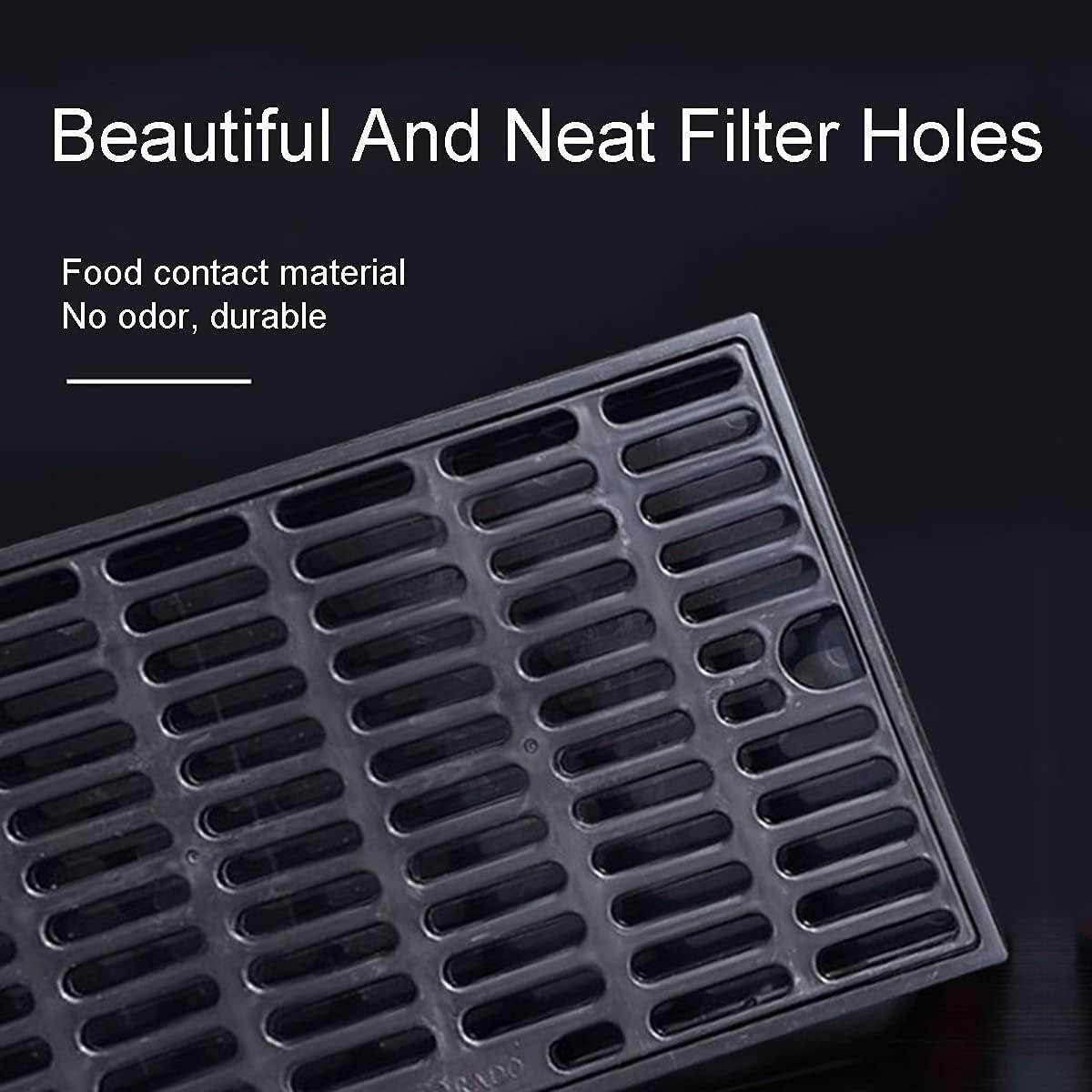 Double-layer Wine Tray Plastic Beer Drip Tray Bar Counter Beer Drip Tray Bar Accessories Square Flat-bottomed Beer Drip Tray for Restaurants and Other Food Service Locations
