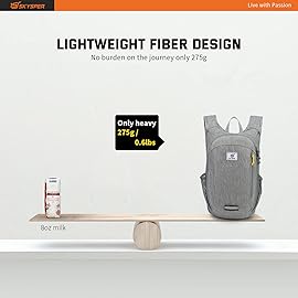 SKYSPER Small Daypack 10L Hiking Backpack Packable Lightweight Travel Day Pack for Women Men