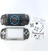 Hzxkqmil Replacement Full Housing Shell Case for Sony PSP 3000 PSP3000 Console, Front Back Cover Face Plate Button Screw Set Transparent Black