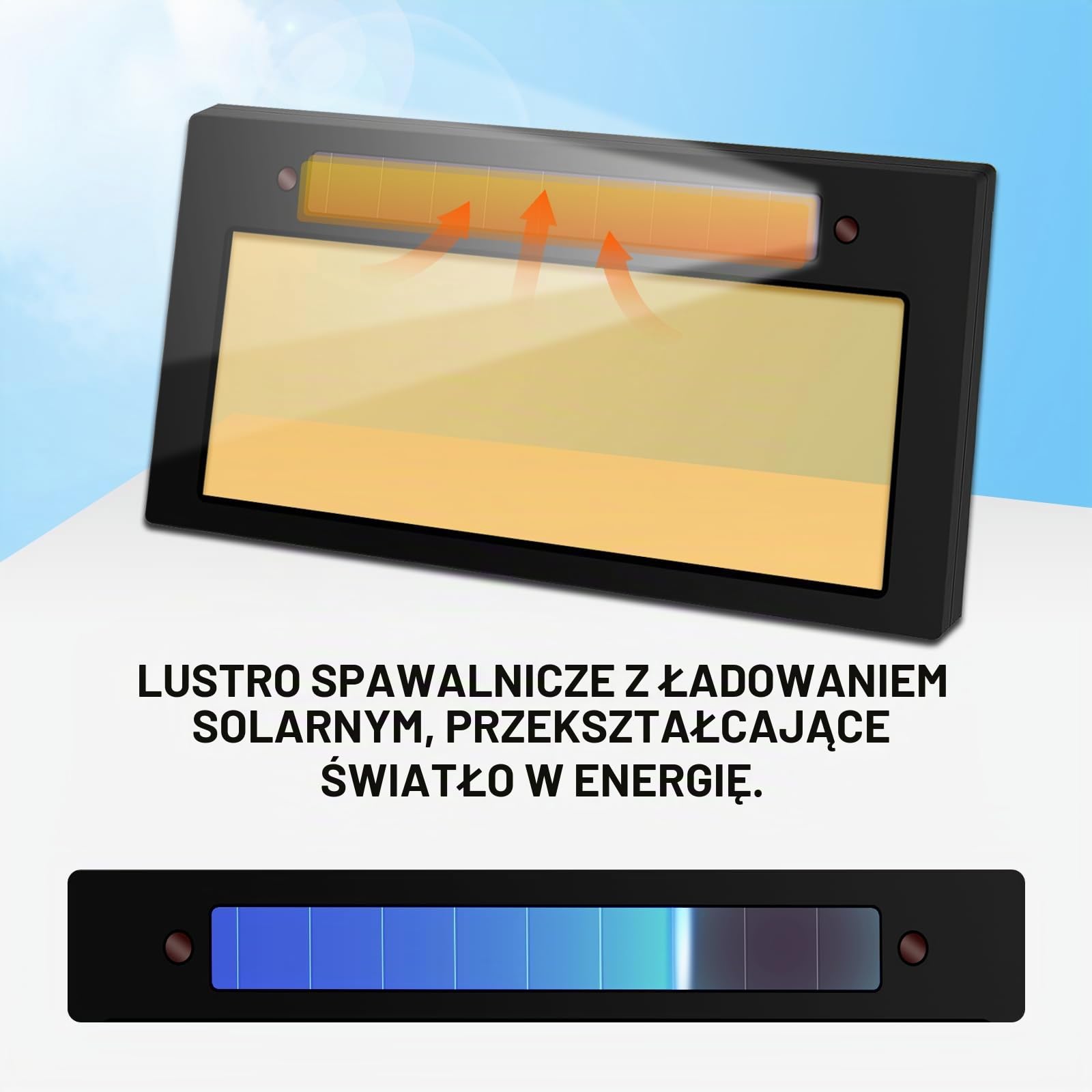 Brvclon 2 x 4 automatyczne zaciemnienie obiektywu spawalniczego 5-13, ładowanie słoneczne, automatyczne ciemne soczewki spawalnicze, zmienny odcień 5-13, technologia HD i True Color, działa na maskach