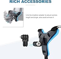 Vista 4 de Soporte de barbilla para GoPro Action Camera Go Pro motocicleta correa accesorio de cara completa casco rinoceronte accesorios para GoPro Hero 13 12