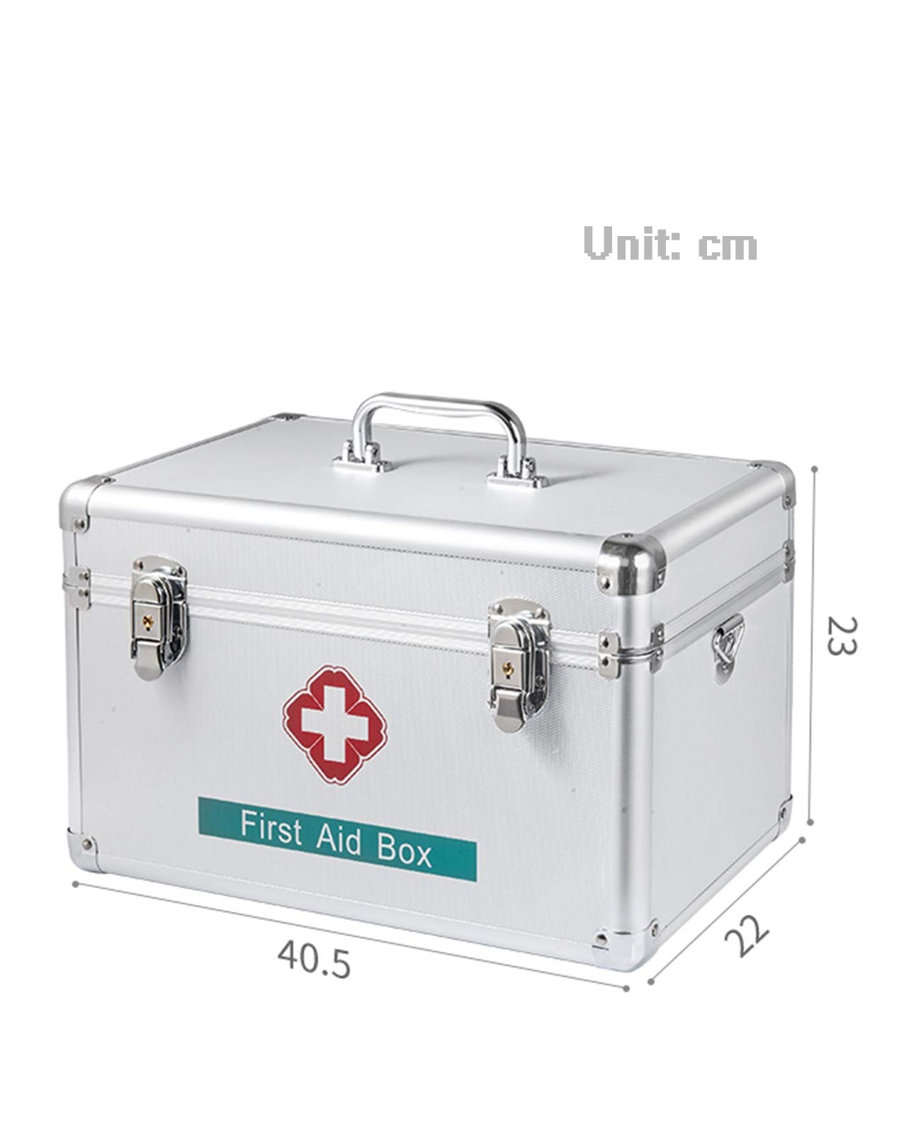 MRKU Trousse de Premiers Secours familiale, Armoire à Pharmacie Portable, Armoire de Rangement verrouillable pour médicaments, Urgence