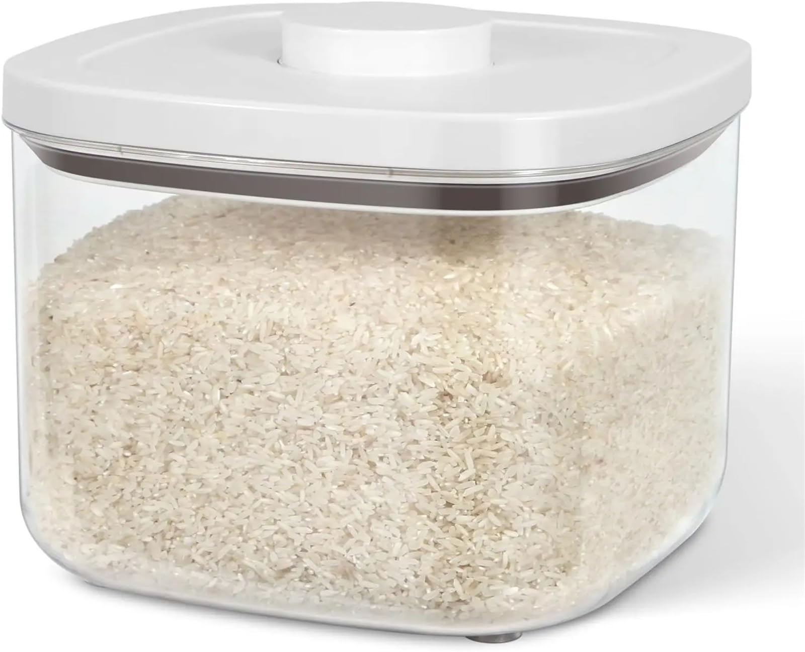 UBOHUZ Flour Storage Container Rice With Pop Up Lid & Measuring Scoop For, Cereal, Dry Food for Kitchen & Pantry