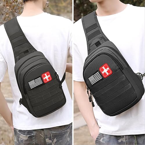 Miniatura 8 de Kit de supervivencia de emergencia, 151 piezas de equipo de supervivencia, kit de primeros auxilios, bolsa de trauma al aire libre con linterna