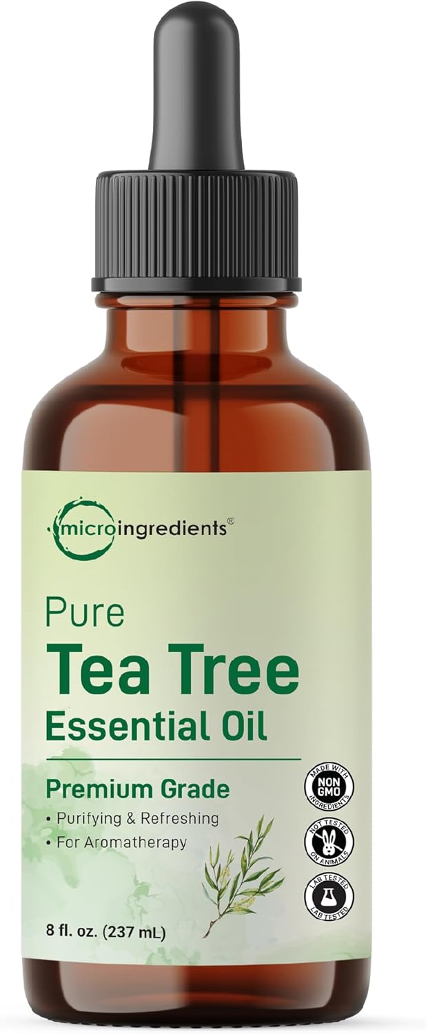 Micro Ingredients Pure Tea Tree Essential Oil, 8 fl oz | Premium Grade Liquid Drops | DIY for Natural Aromatherapy, Soap, Diffuser, Candles, Body & Scalp Massages | Purifying & Refreshing Aroma - Image 5