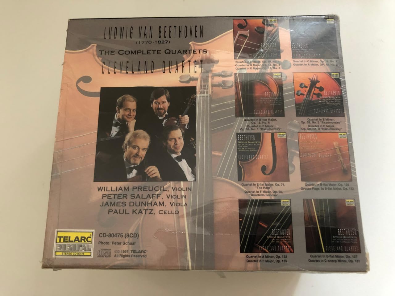 Beethoven - Complete String Quartets - Cleveland Quartet - Telarc