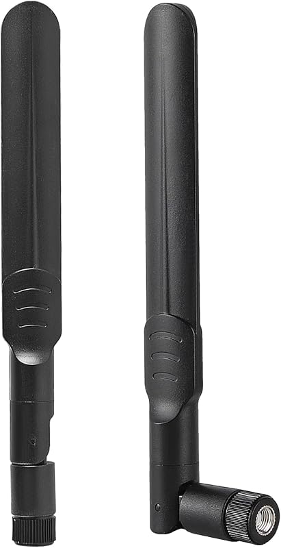 2 antenas WiFi de doble banda 8dBi 2,4 GHz 5 GHz 5,8 GHz RP-SMA macho Bluetooth para adaptador USB cámara videovigilancia monitor PC computadora WiFi enrutador tarjeta de red inalámbrica