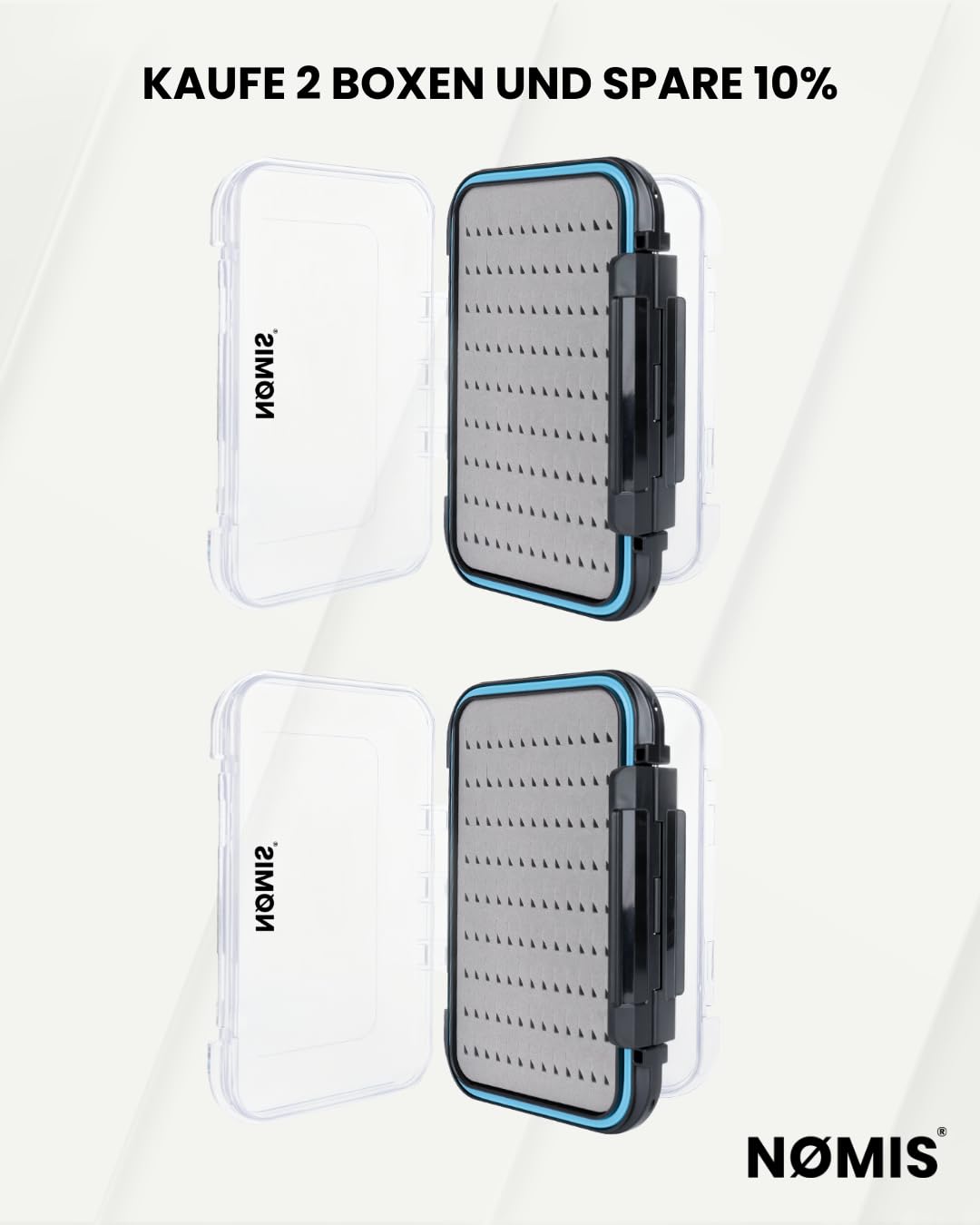 NØMIS Kleinteilebox Tacklebox Jigköpfe Spoonbox Fliegenbox