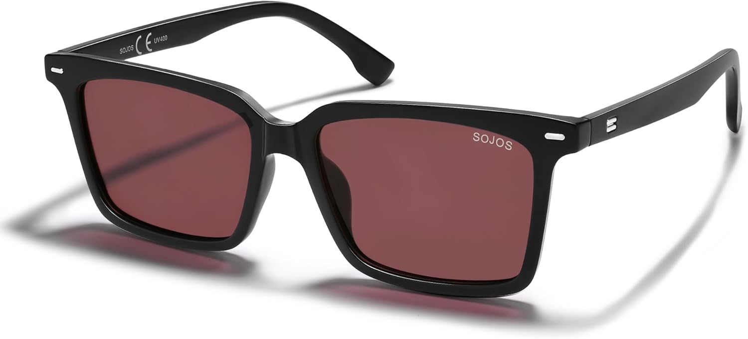 SOJOS Trendy Polarized Square Sunglasses Womens Men Retro Vintage 90s Sun Glasses SJ2387 - Image 2