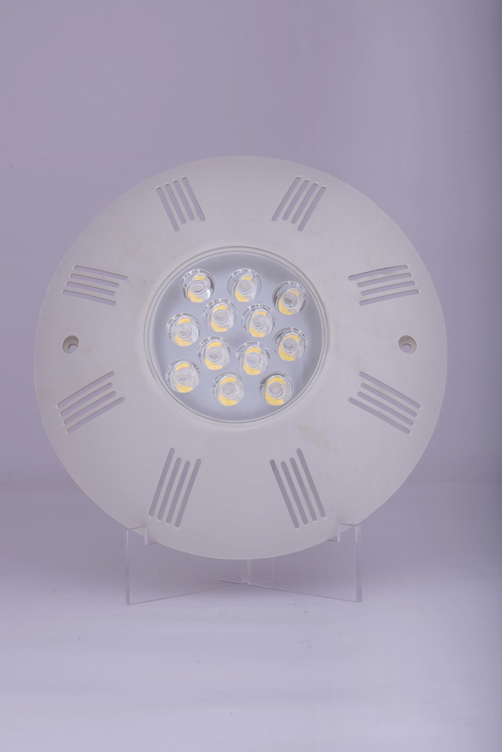 12 LED 36 WATT LENCE Model ABS Body Swimming Pool Light | 9" Dia 40 MM Thickness | Underwater Waterproof WALL Mounted Swimming Pool Light (AL019) Blue-image-16