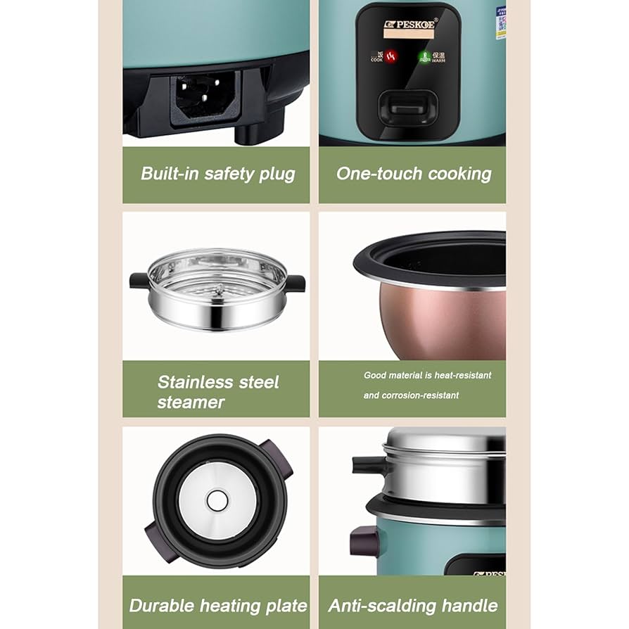 Amazon.co.jp : ミニ炊飯器 - ポータブルノンスティック小型旅行