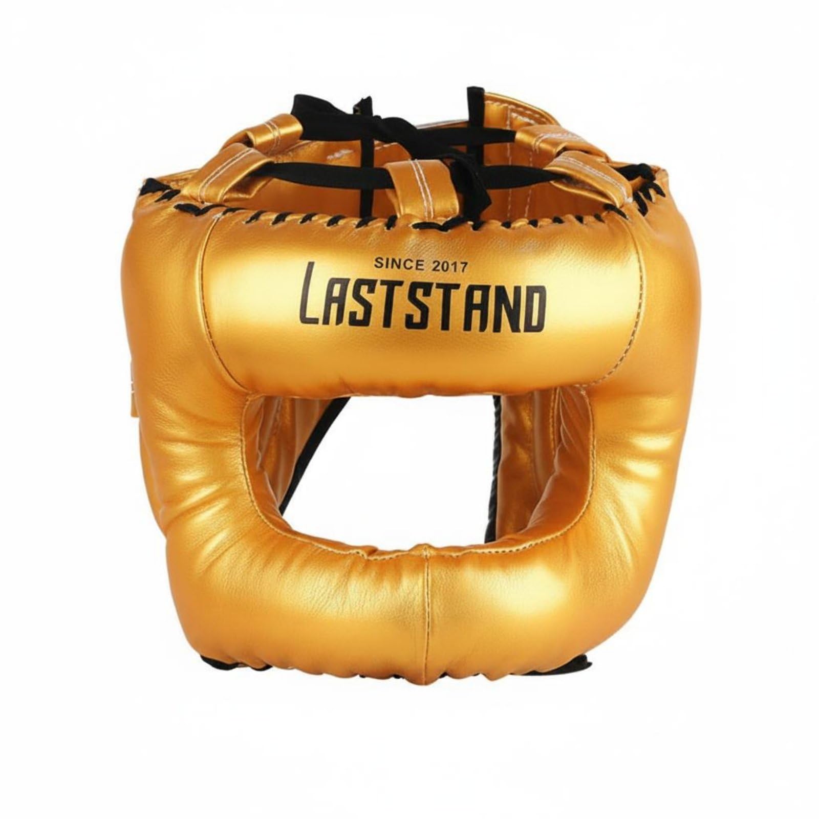 Casco da Elmetto Protezione Testa Paranaso Sparring Allenamento Materiale PU Imbottitura Antiurto Vestibilità Sicura Pressione Ridotta Adatto per Adulti Palestra Riscaldamento E, Oro, L